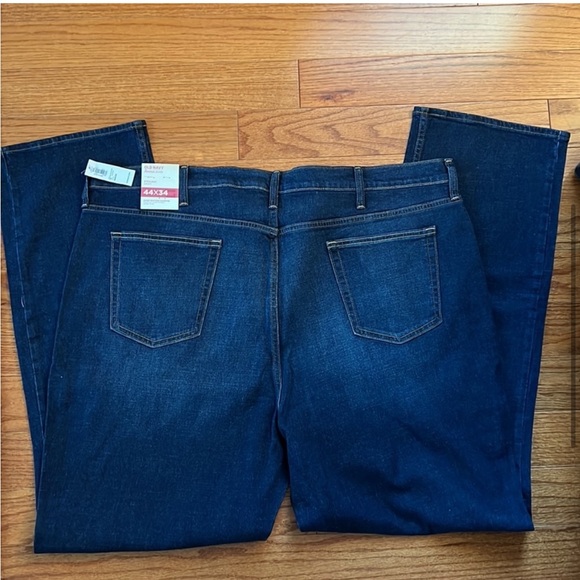 Old Navy Men Dark Wash Straight Leg Jeans - Picture 3 of 9